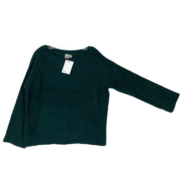 NWT ASOS Sweater 6 Emerald-Green Wool-Blend Oversized Boucle-Knit Long-Sleeve - Picture 2 of 10